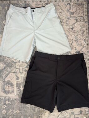 NWT Gerry Men's Tech Shorts bundle— Black and Light Gray Size 36